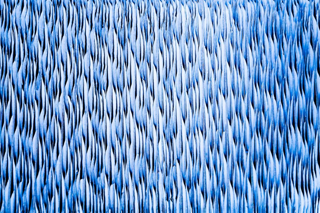 Blue and white abstract
