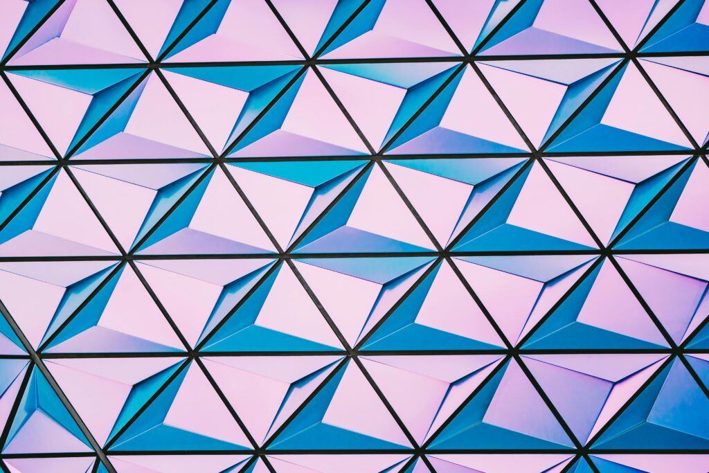 Blue and Pink design