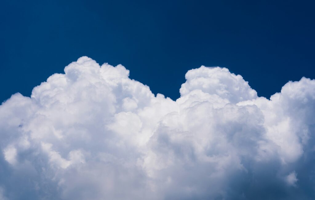 White Clouds in the Blue sky
